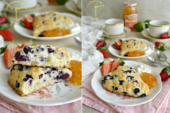 Mėlynių ir citrinų pyragėliai: po traškia išore – minkšta ir puri tešla