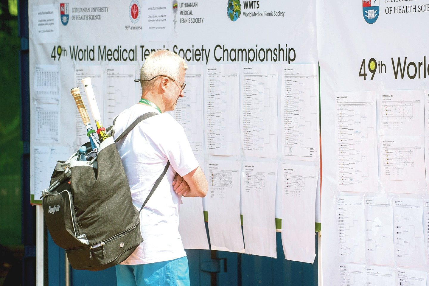 Vilniuje šią savaitę surengtame 49-ajame pasaulio medikų teniso čempionate rungėsi per 400 gydytojų iš 28 šalių.