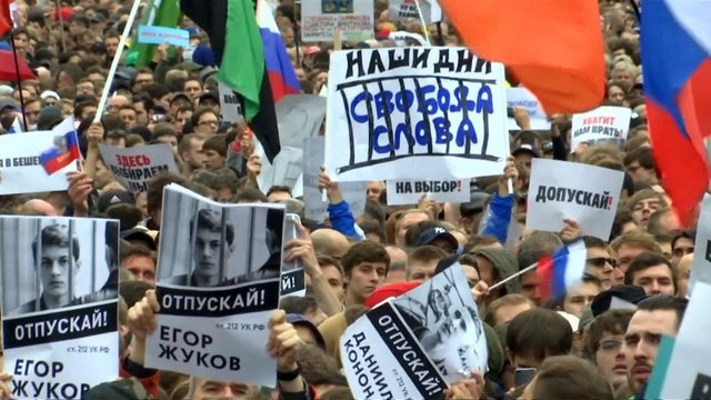 Maskvoje – didžiausias protestas nuo 2011 metų