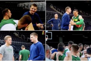 Rinktinę aplankęs A. Gudaitis pažėrė įkvepiančią kalbą – pasiuntė tris svarbius linkėjimus