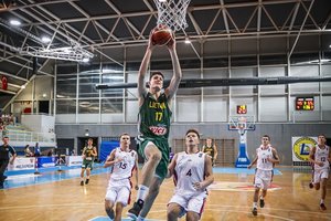 Lietuvos jaunučiai Europos čempionate nepasigailėjo Latvijos bendraamžių
