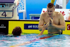 D. Rapšys ir A. Šidlauskas užtikrintai pateko į savo plaukimų finalus