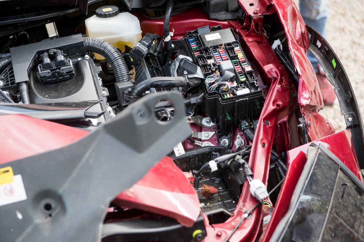 Po tragiškos avarijos „Toyota C-HR“ oro pagalvių veikimu teismo ekspertai net nesidomėjo.<br> D. Umbraso nuotr.