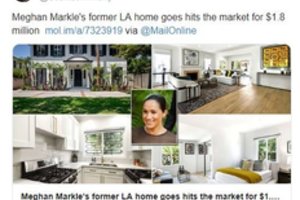 Meghan Markle ankstesnio gyvenimo namai – skelbimų lentoje
