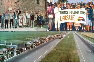 Neįminta gyvosios grandinės mįslė: kas prie Gedimino pilies stovėjo pirmasis Baltijos kelyje