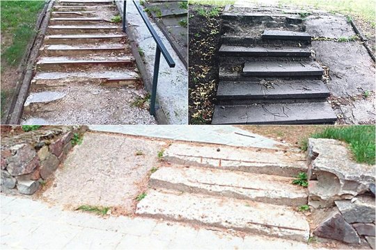 Baisiausi laiptai Lietuvoje? Netvarkys tol, kol kas nors nenusisuks sprando 