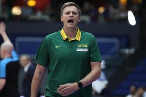 D. Adomaitis po pergalės prieš Rusiją auklėtiniams iškėlė du uždavinius ir užsiminė apie JV traumą