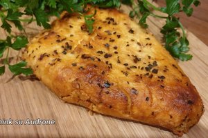 Labai gardus pikantiško skonio keptas varškės sūris