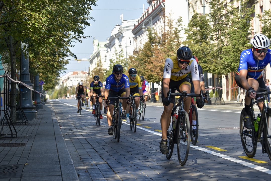  Vilniaus centrą okupavo dviratininkai.<br> V.Ščiavinsko nuotr.