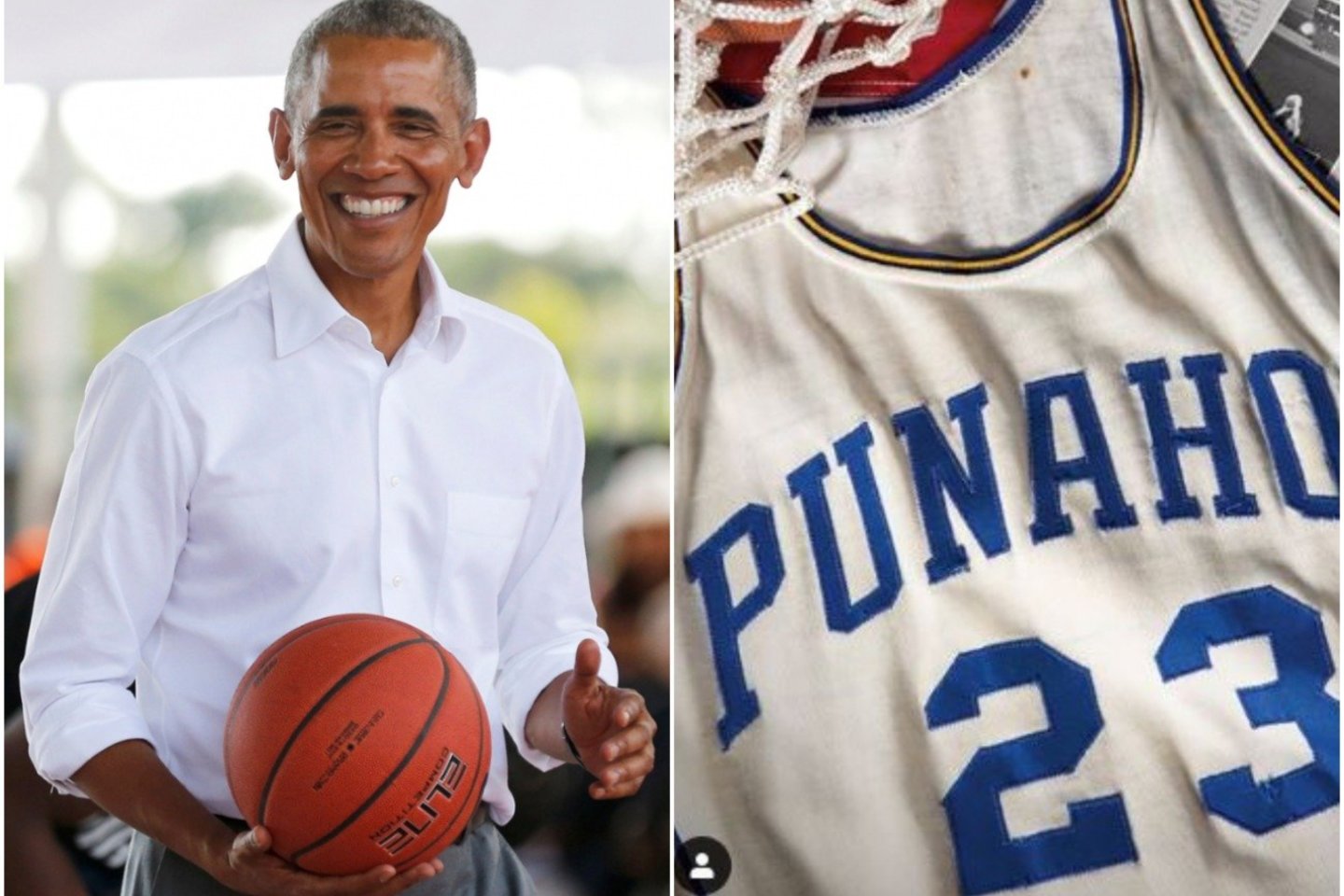  Baracko Obamos krepšinio marškinėliai parduoti už 120 tūkst. JAV dolerių<br> AFP/Scanpix.com nuotr.