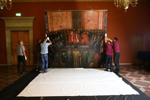 Maskvos carų pažeminimą liudijantis paveikslas jau atkeliavo į Valdovų rūmus