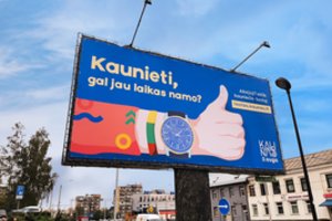 Vilniuje pasirodė Kauno reklamos: „Gal jau laikas namo?“