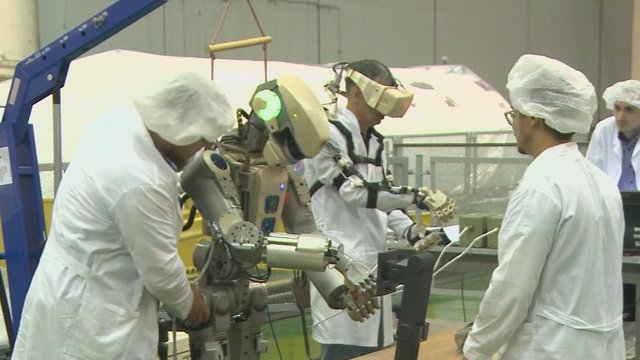 Rusijos robotas „Fiodoras“ išskrido mokytis į kosmosą