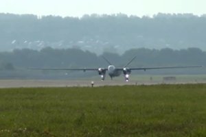 Pamatykite patys: naujausias Rusijos dronas atliko savo pirmąjį skrydį