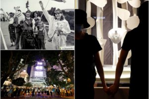 Honkongo gyventojai atkartojo Baltijos kelią