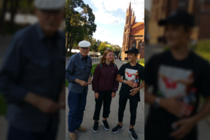 Istorinio mitingo dalyvių laukė prie A. Mickevičiaus paminklo