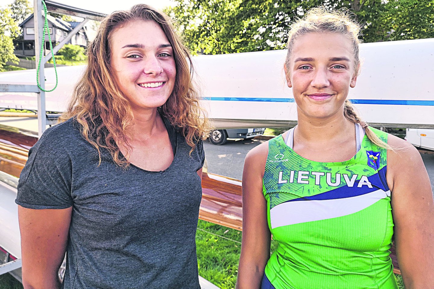 Kitąmet U.Juzėnaitė (dešinėje) ir D.Rimkutė negalės kartu irkluoti valties.