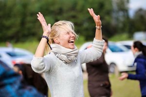 Moteris, kuri juoku pakeičia žmonių gyvenimą