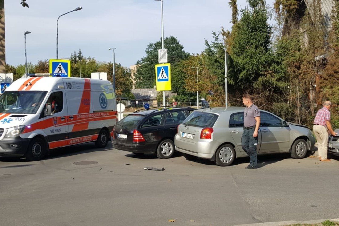 Per avariją Vilniuje nukentėjo dvi moterys.