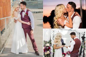 Lietuviškasis Van Damas, aktorius Justinas Barkus vedė mylimąją Solveigą