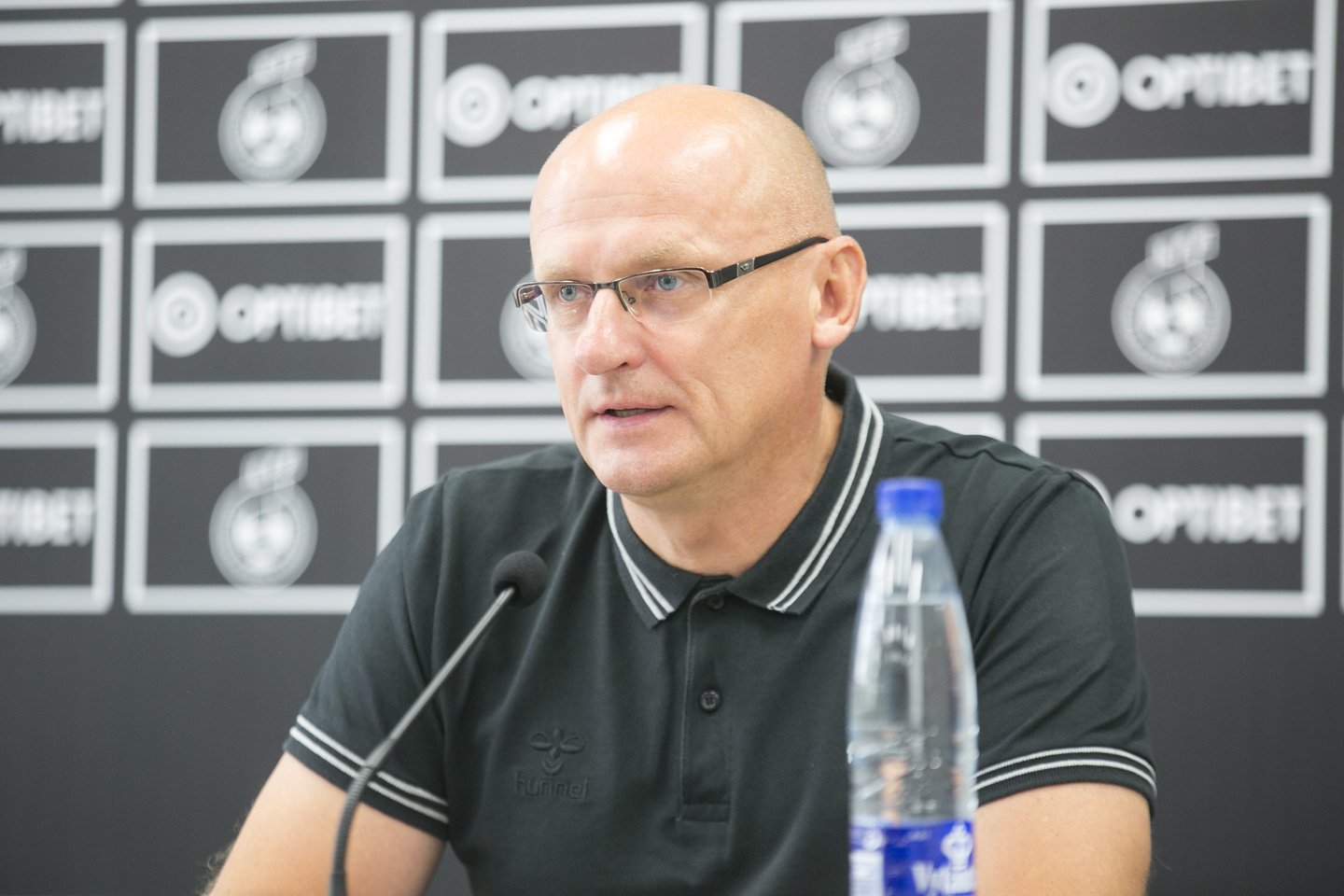 LFF pristatė rinktinės sudėtį ir naują generalinį rėmėją.<br> T.Bauro nuotr.