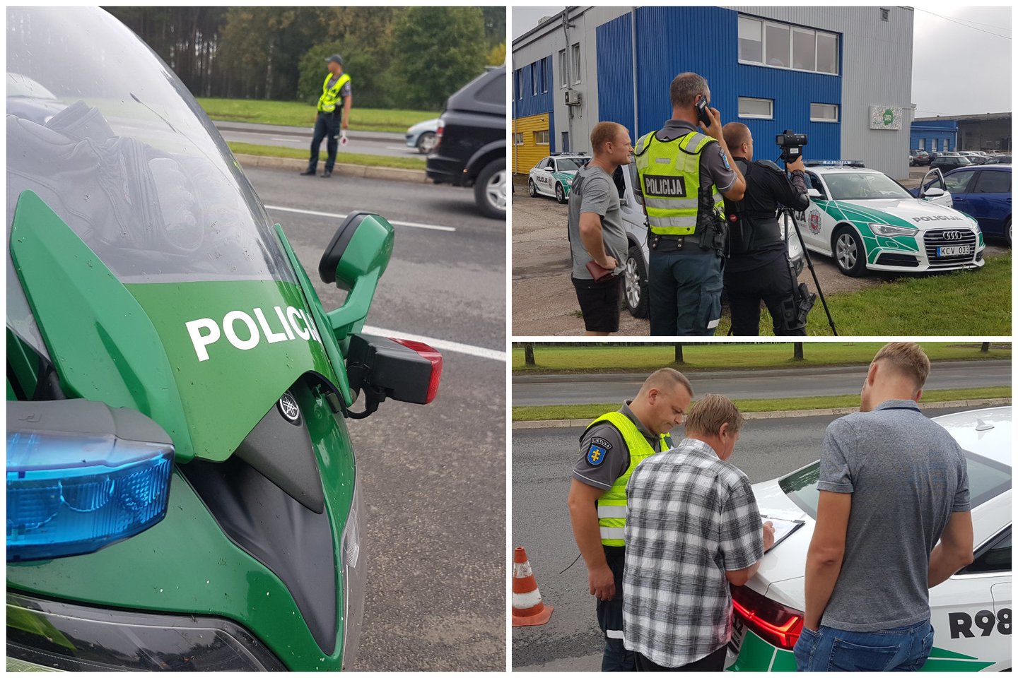 Policijos pareigūnai vykdo reidą visoje Lietuvoje: pradžia – Panevėžyje.<br>lrytas.lt koliažas