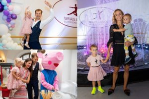 Nerijaus Juškos baleto mokyklos jubiliejuje – Indrė Kavaliauskaitė su atžalomis ir netikėtos dovanos