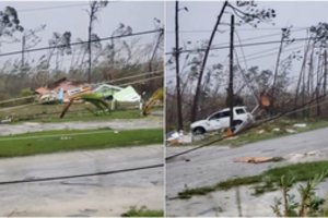 Per „katastrofišką uraganą“ Bahamose apgadinta 13 tūkst. namų