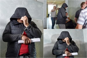 Policijos šūvių į įtariamąjį tęsinys: numanomas peršauto vyro bendras teisme slėpė veidą