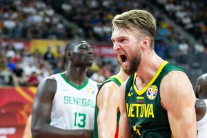Dar vieną užduotį gavęs D. Sabonis: „Kai yra sirgaliai – reikia varyti“