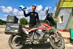 K. Mieliauskas pervažiavo Rusiją: matė potvynius, šalis jungiantį tiltą ir riedėjo be degalų