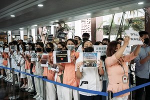 Honkonge dešimtys tūkstančių moksleivių boikotavo pirmąją mokslo metų dieną