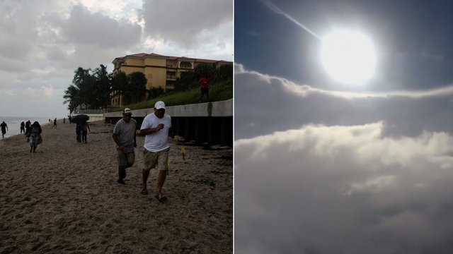 Floridoje panika dėl artėjančio uragano: iš viršaus nufilmuota, kokia grėsmė atslenka