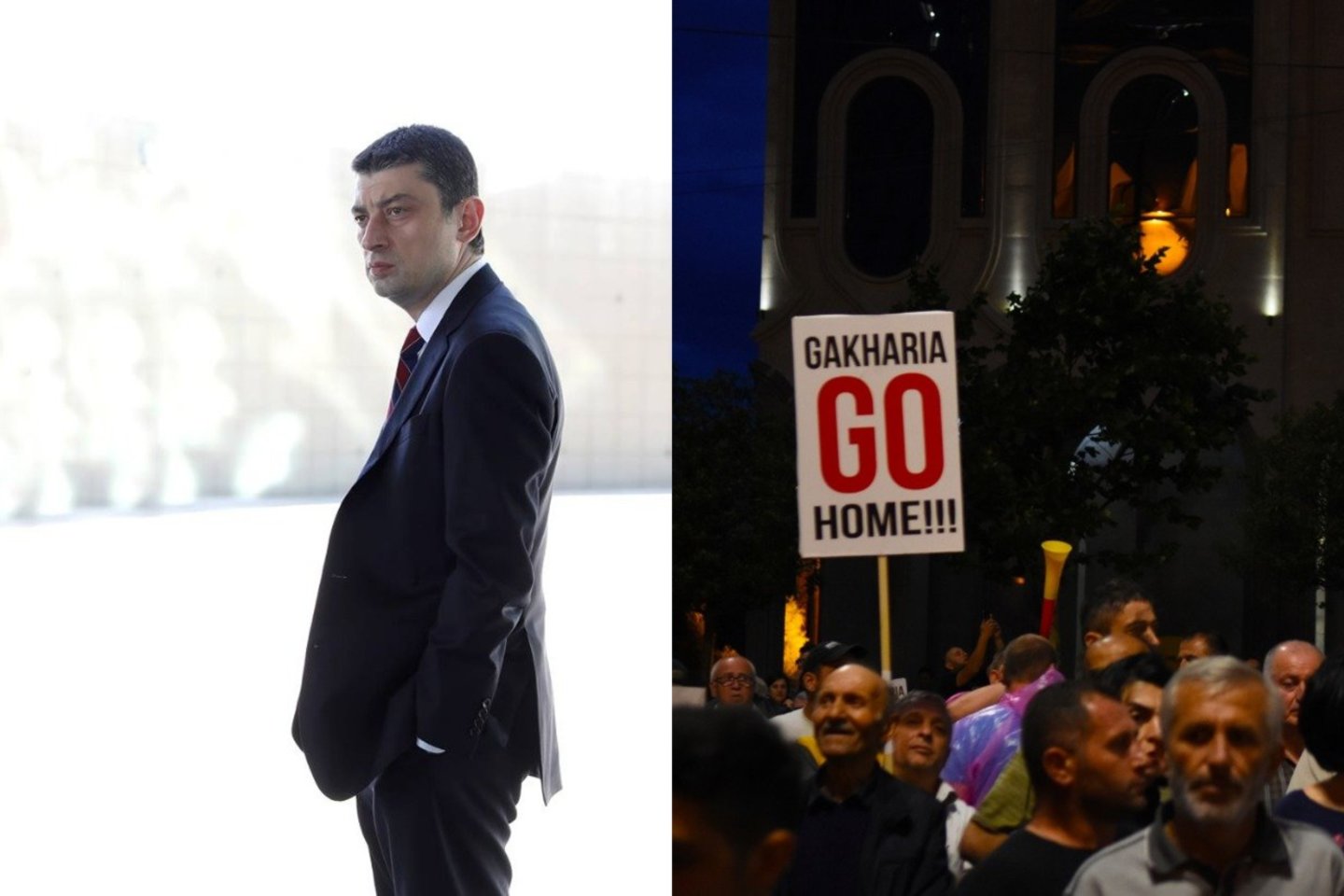 Birželį ir liepą tūkstančiai žmonių dalyvavo demonstracijose Tbilisyje, reikalaudami G.Gacharijos atsistatydinimo, policijai panaudojus gumines kulkas ir ašarines dujas prieš daugiausia taikiai nusiteikusius antirusiško protesto dalyvius.