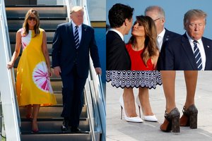 Melania Trump kuklumą paliko namuose: įvaizdžiams negailėjo tūkstančių