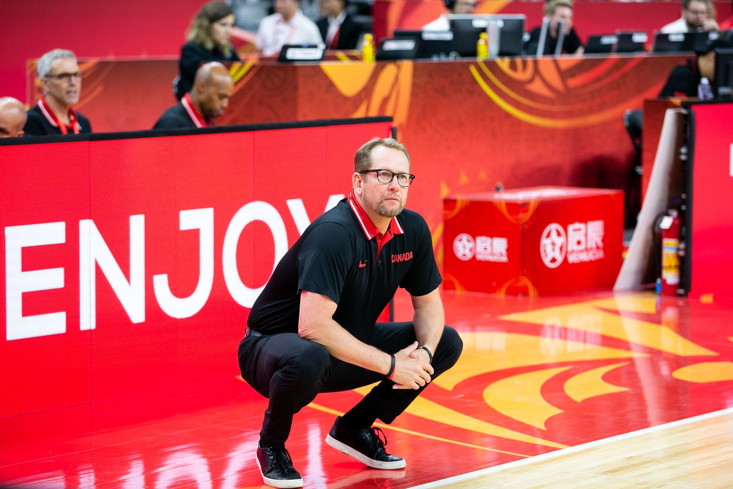 Lietuvos ir Kanados rinktinių rungtynės baigėsi mūsiškių pergale.<br>Ž.Gedvilos/BNS nuotr.