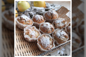 Purūs ir minkšti keksiukai su obuoliais vos per pusvalandį