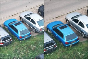 Vilnietė įsiutusi: savivaldybė žada išvalyti kiemus, bet negali net pajudinti emigranto „Audi“
