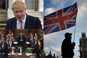 Kerta kelią „Brexit“ be sutarties, B. Johnsonas ėmė grasinti