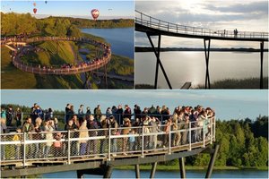 Ežero pakrantėje – analogo Lietuvoje neturintis statinys: žmonės negali atsigrožėti