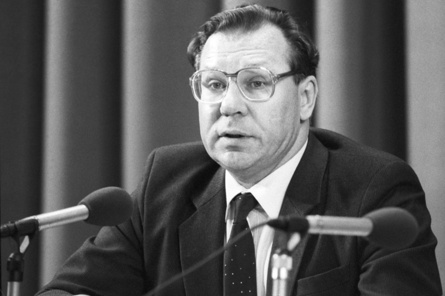 V.Legasovas vienas iš pirmųjų ėmė atvirai kalbėti apie įvykį.<br>Ukrainos naujienų agentūros nuotr.