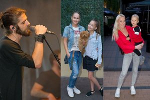 Į koncertą atlikėja Augustė Vedrickaitė atskubėjo su sūnumi Arijumi