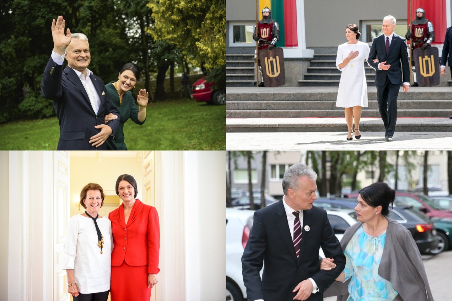 Lietuvos prezidentas Gitanas Nausėda su žmona Diana.