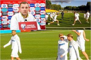 Legendinis futbolininkas A. Ševčenka įvertino Lietuvos rinktinę ir LFF stadioną: „Ukrainoje tokių nėra“