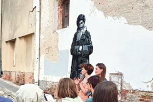 Žydų kvartalo piešiniai – pagal tikras nuotraukas