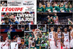 Teisėjų klaidas pripažinusi Prancūzijos spauda: „Lietuviai stipriai išgąsdino „mėlynuosius“