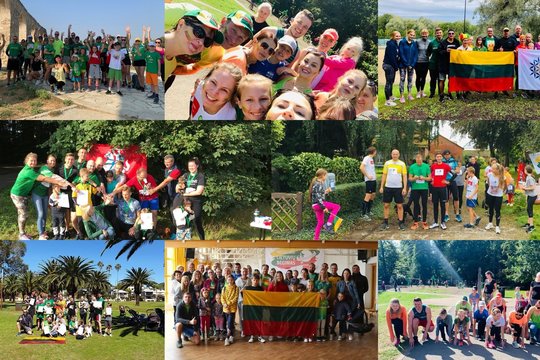 Užsienio lietuviai už Lietuvą bėgo ir per alinantį karštį