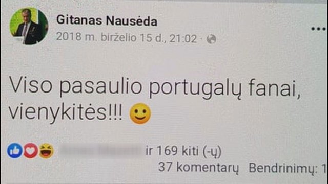 G. Nausėda neabejingas Portugalijos rinktinei: ragino fanus vienytis