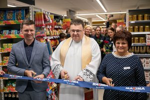 Jurbarke duris atvėrė atsinaujinusi „Maxima“: apsipirkti bus galima greičiau