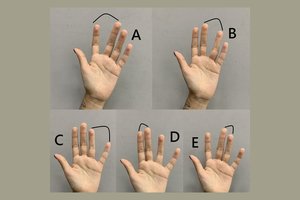 Sugniaužkite kumštį, po to išskėskite pirštus: tai parodys svarbų dalyką